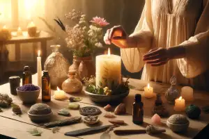 Uso e vestizione della candela rituale Uso e vestizione della candela rituale